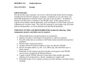 Example Of A Job Description Template Physician Job Description Free Sample Example format
