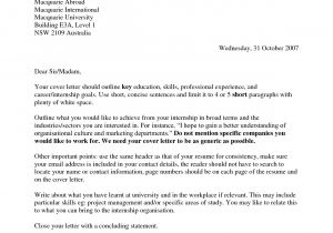 Example Of A Written Cover Letter Example Of Cover Letter for Resume Template