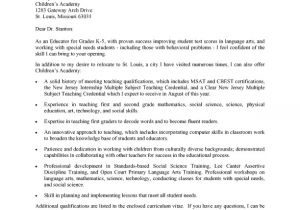 Example Of An Excellent Cover Letter Elementary Teacher Cover Letter Samples Examples Of