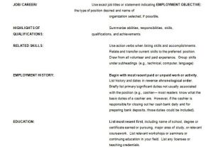Example Of Basic Resume Outline 12 Resume Outline Templates Samples Doc Pdf Free