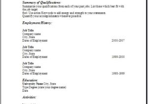 Example Of Blank Resume Free Blank Resume Examples Samples Free forms to Edit with