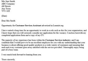 Example Of Cover Letter for Customer Service Job Cover Letter Examples for Customer Service assistant