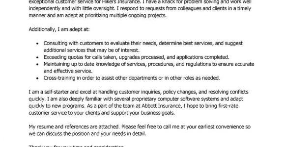 Example Of Cover Letter for Customer Service Representative Leading Professional Customer Service Representative Cover