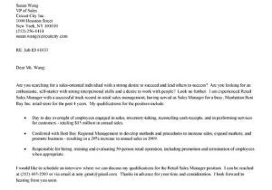 Example Of Cover Letter for Retail Job Retail Sales Cover Letter Example Retail Cover Letter