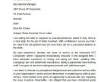 Example Of Cover Letter for Sales assistant Sales assistant Cover Letter