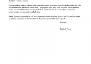 Example Of Cover Letter for Sales associate Position Best Sales Cover Letter Examples Livecareer