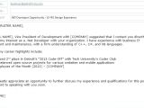 Example Of Email Cover Letter to Job Application Example Of Email Cover Letter to Job Application