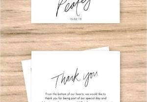 Example Thank You Card Wedding Personalised Wedding Thank You Cards with Photos with
