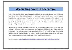 Examples Of Cover Letters for Accounting Positions Accounting Cover Letter Sample Pdf