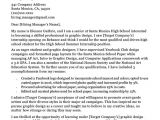 Examples Of Cover Letters for College Students High School Student Cover Letter Sample Guide