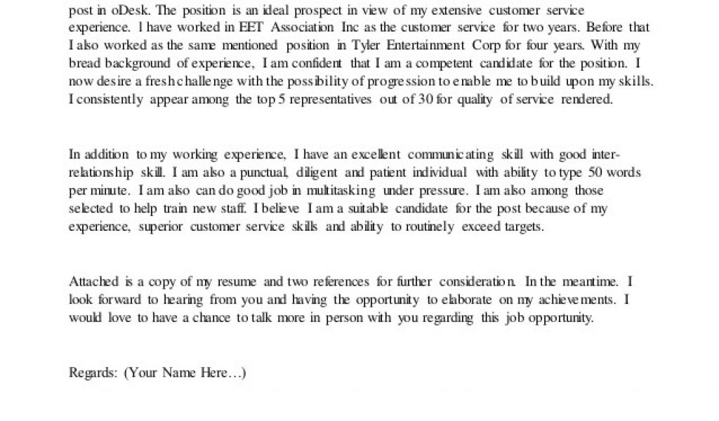 Examples Of Cover Letters For Customer Service Representatives Odesk   Examples Of Cover Letters For Customer Service Representatives Odesk Cover Letter Sample For Customer Service Of Examples Of Cover Letters For Customer Service Representatives 1024x600 