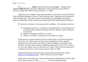 Examples Of Cover Letters for High School Students Sample Cover Letter for High School Student with No Work