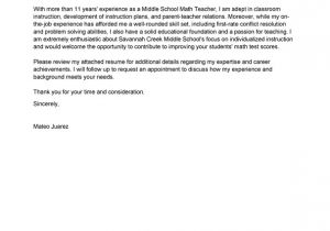 Examples Of Cover Letters for Teaching Positions Best Teacher Cover Letter Examples Livecareer