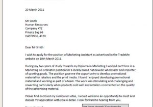 Examples Of Cover Letters Nz Cover Letter