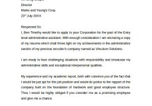 Examples Of Covering Letters for Admin Jobs 30 Cover Letter Example Templates Sample Templates