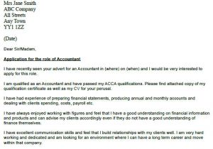 Examples Of Good Cover Letters Uk Accountant Cover Letter Example Icover org Uk