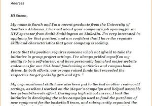 Examples Of Internship Cover Letters No Experience Writing A Cover Letter with No Experience Example