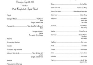 Examples Of Wedding Programs Templates 10 Wedding Program Templates Free Sample Example