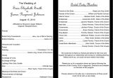 Examples Of Wedding Programs Templates 37 Printable Wedding Program Examples Templates