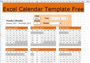 Excel 2003 Calendar Template Excel Calendar Template Free Xlstemplates