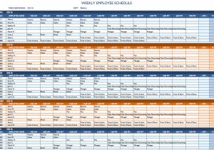 Excel Templates for Scheduling Employees Free Weekly Schedule Templates for Excel Smartsheet