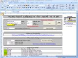Excel Templates with Macros Officehelp Macro 00037 Traditional Calendars for Excel