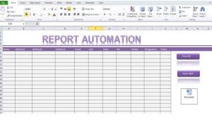 Excel Templates with Macros Report Automation Template Using Excel Macro