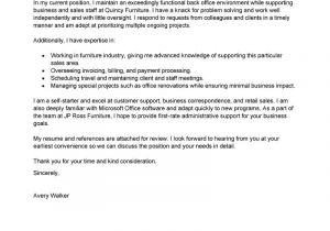 Executive assistant Cover Letter 2014 Leading Professional Store Administrative assistant Cover