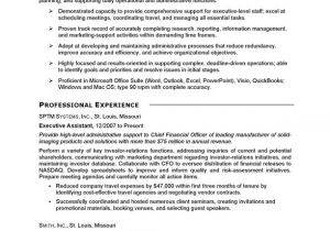 Executive assistant Resume Samples Resume Example Executive assistant Careerperfect Com