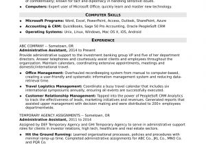 Executive assistant Resume Template Midlevel Administrative assistant Resume Sample Monster Com