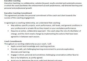 Executive Coaching Proposal Template Executive Agreement 7 Free Samples Examples format