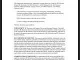 Executive Employment Contract Template Executive Employment Agreement Contract Template with Sample