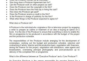 Executive Producer Contract Template Executive Agreement 10 Download Free Documents In Pdf Word