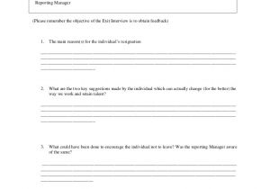 Exit Email Template Product 4 Exit Interview form