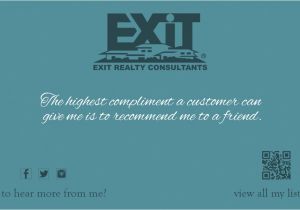 Exit Realty Business Cards Template Exit Realty Business Card 13 Exit Realty Business Card