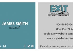 Exit Realty Business Cards Template Exit Realty Business Card 20 Exit Realty Business Card