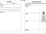 Exit Slips Template 4 Exit Ticket Template Free Download