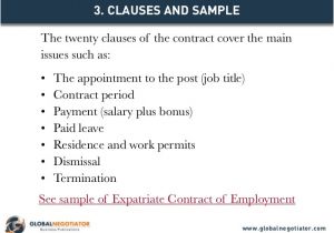 Expatriate Contract Of Employment Template Expatriate Contract Of Employment Contract Template and