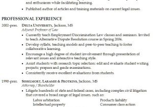 Experienced attorney Resume Samples Lawyer Resume Litigation Mediation Teaching Susan