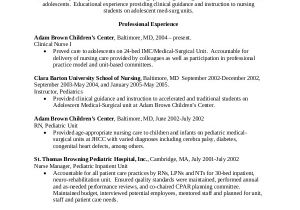 Experienced Rn Resume Templates 10 Sample Nursing Resumes Sample Templates