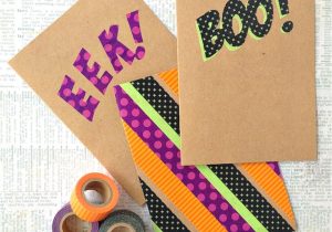Express Yourself Diy Card toppers 19 Halloween Decorations You Can Diy with Washi Tape Brit Co