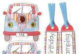 Express Yourself Diy Card toppers Birthday Camper Van Diy Greeting Card toppers with Images