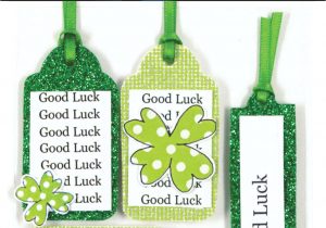 Express Yourself Diy Card toppers Green Good Luck Tags Diy Greeting Card toppers Stick On Decorations