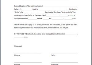 Extension Of Contract Template Agreement Template to Extend Period Of Option Microsoft