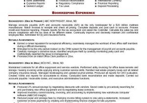 Extensive Resume Sample Sample Resume Summary for Bookeeper with Extensive