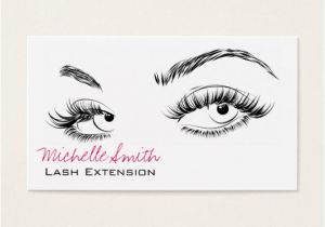 Eyelash Extension Business Card Template Beautiful Eyes Long Lashes Lash Extension Business Card