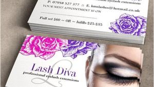 Eyelash Extension Business Card Template Customizable Custom Eye Lash Extensions Business Cards