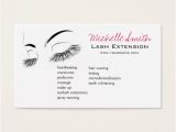 Eyelash Extension Gift Certificate Template Beautiful Long Eyelashes Lash Extension Business Card