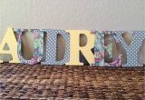 Fabric Covered Letters for Nursery Fabric Covered Wooden Letters Nursery Kids Roomnewlyweds