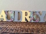 Fabric Covered Letters for Nursery Fabric Covered Wooden Letters Nursery Kids Roomnewlyweds